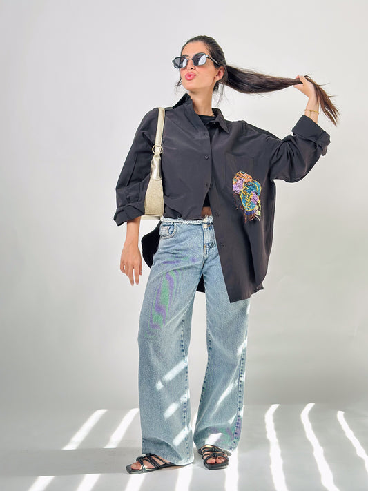 Handmade poplin shirt