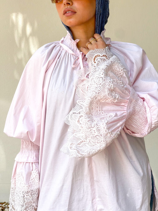 Elegant Lace Blouse pink