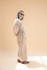 Amwaj Linen Strip Set