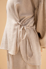 Amwaj Linen Strip Set
