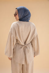 Amwaj Linen Strip Set