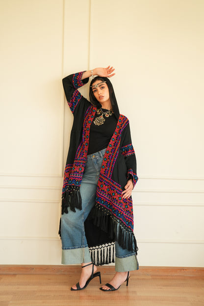 Arabian kaftan in black