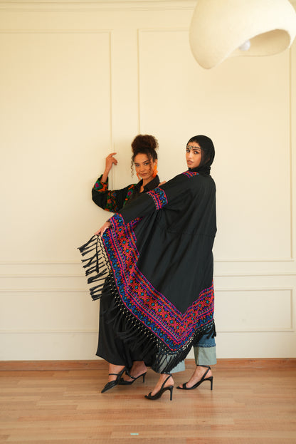 Arabian kaftan in black