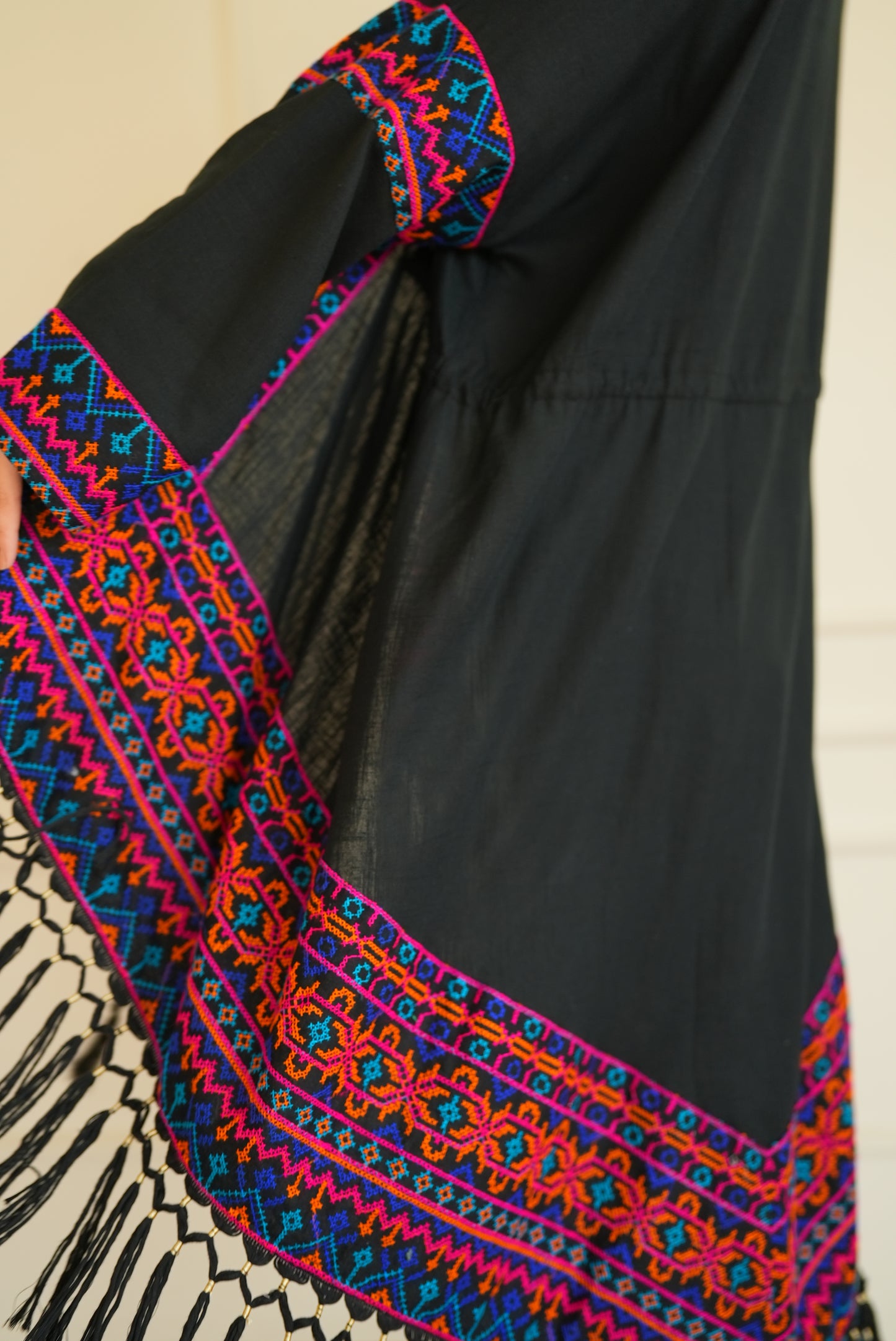 Arabian kaftan in black