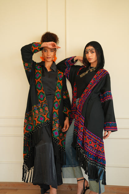 Arabian kaftan in black