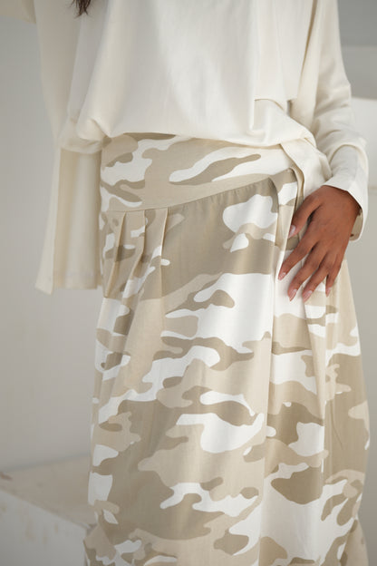 Army Skirt Beige