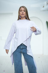 Long Basic Shirt - Lavender