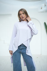 Long Basic Shirt - Lavender