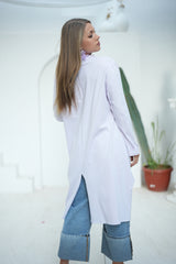 Long Basic Shirt - Lavender
