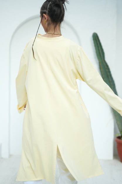 Long Basic Shirt - Yellow