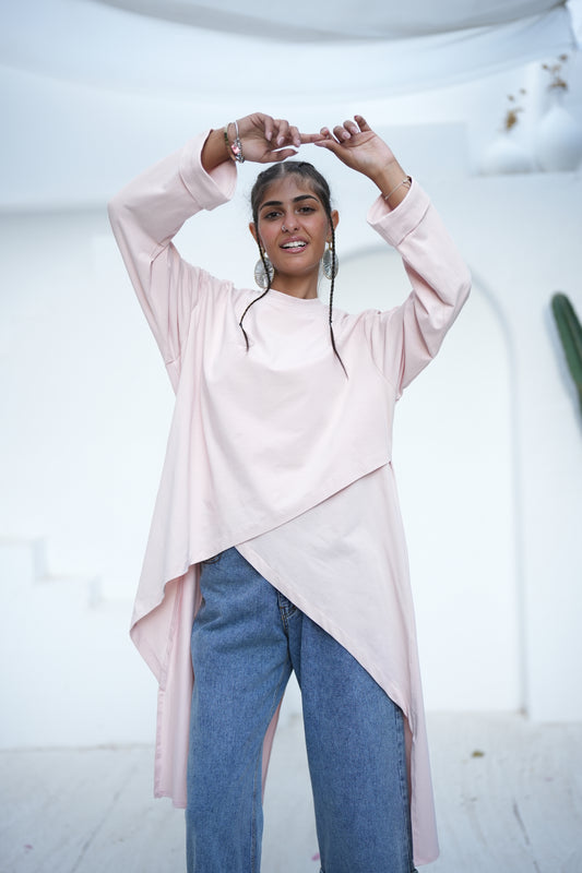 Long Basic Shirt - Pink