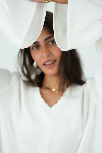 Linen Jumpsuit - White