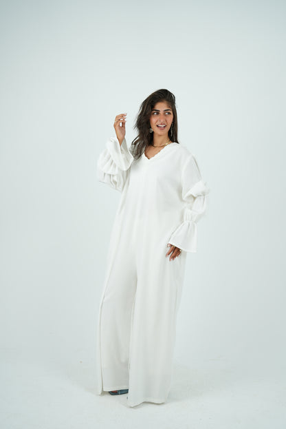 Linen Jumpsuit - White