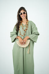 Linen Jumpsuit - Olive