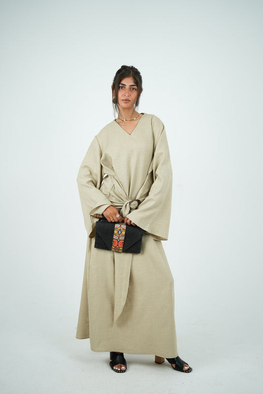 Linen Dress - Beige