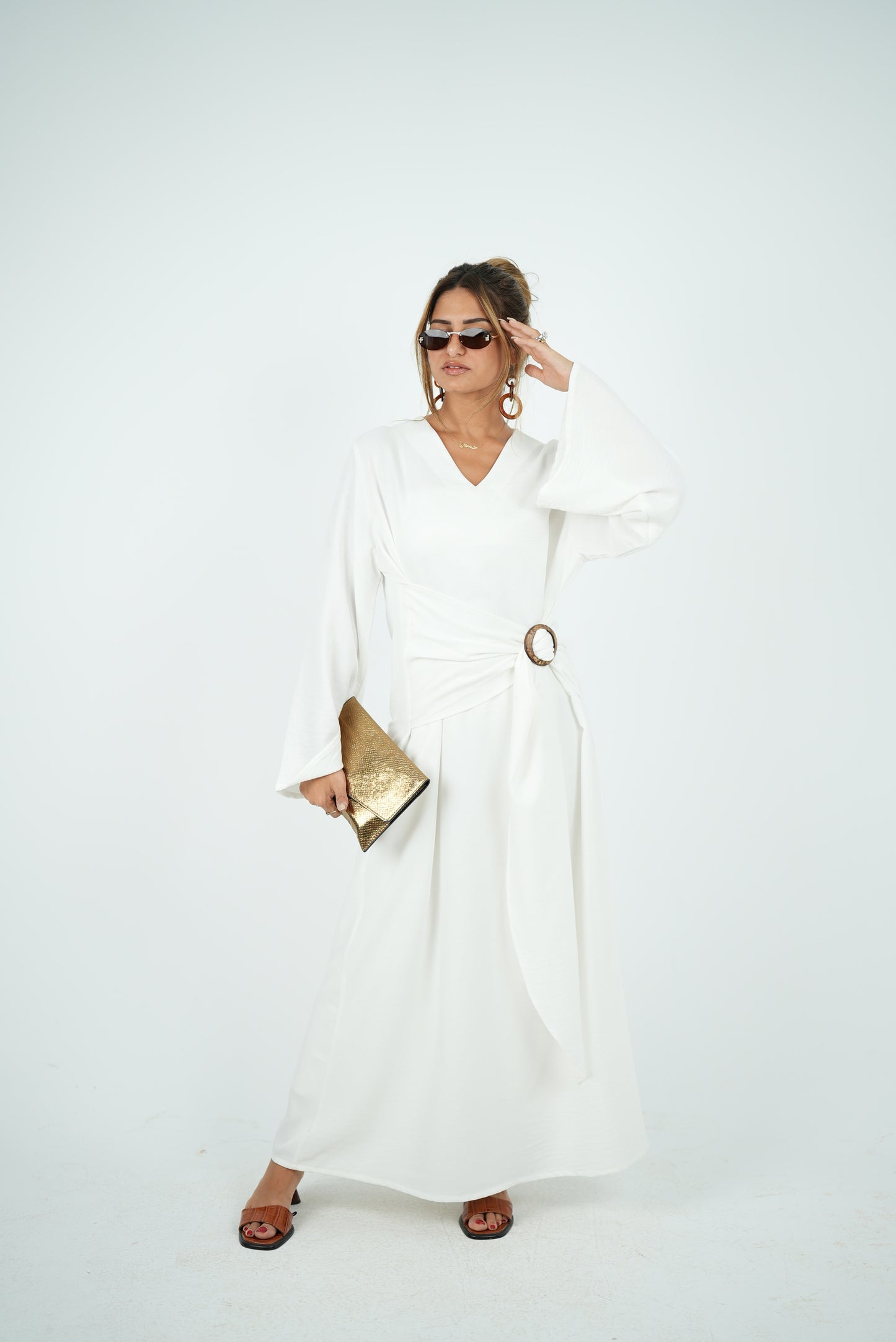 Linen Dress - White