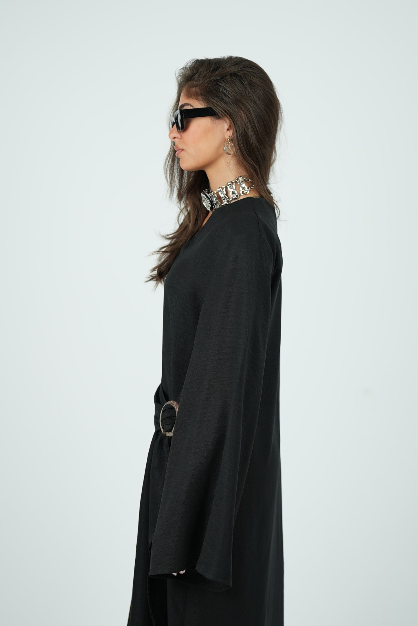 Linen Dress - Black