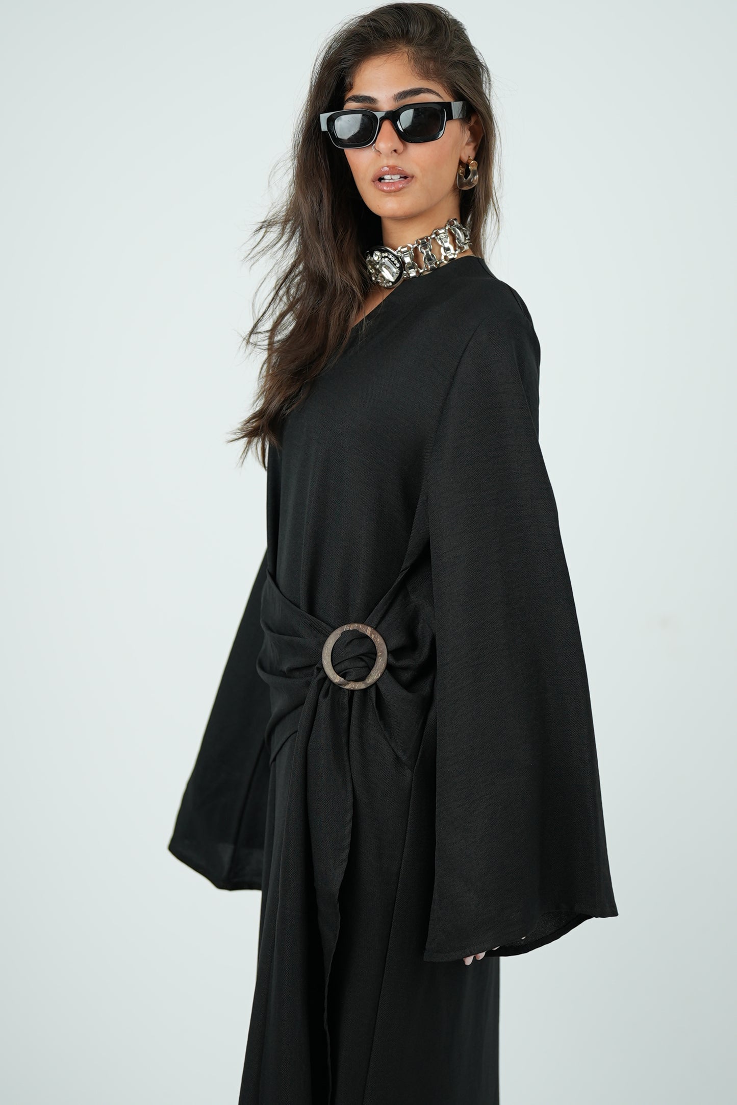 Linen Dress - Black