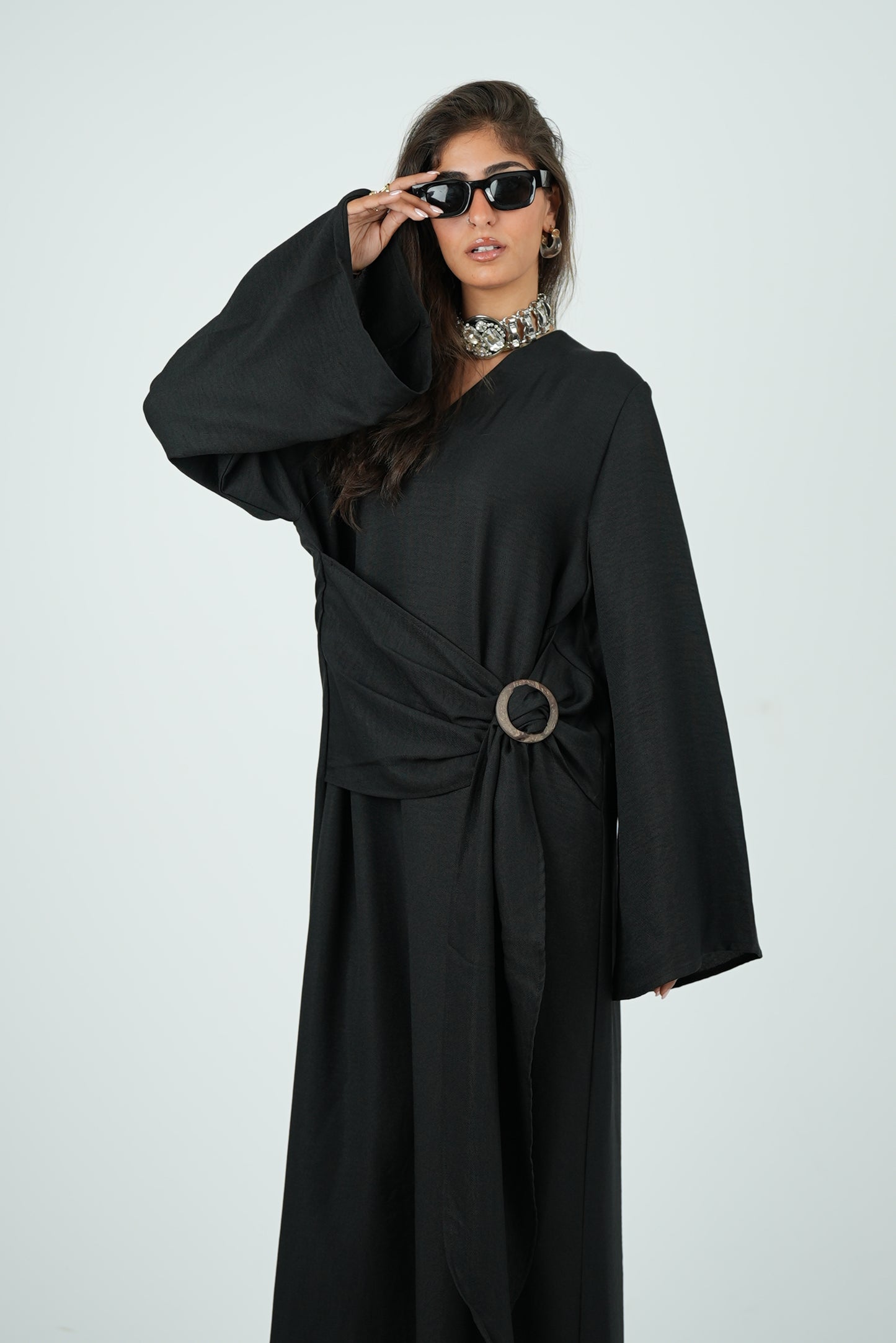 Linen Dress - Black