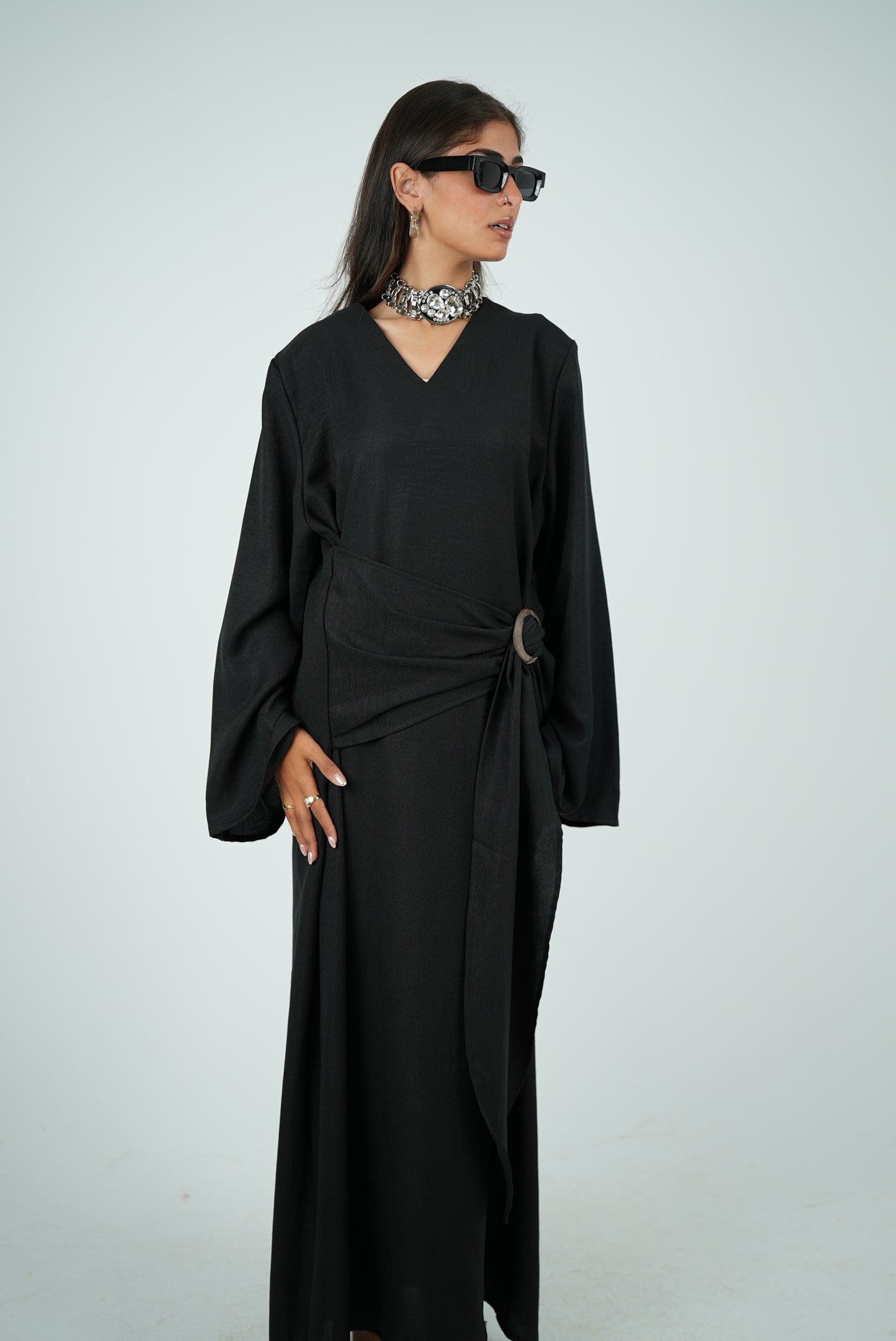 Linen Dress - Black