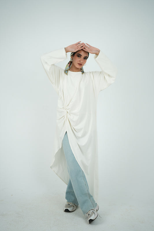 Shirt Dress - White