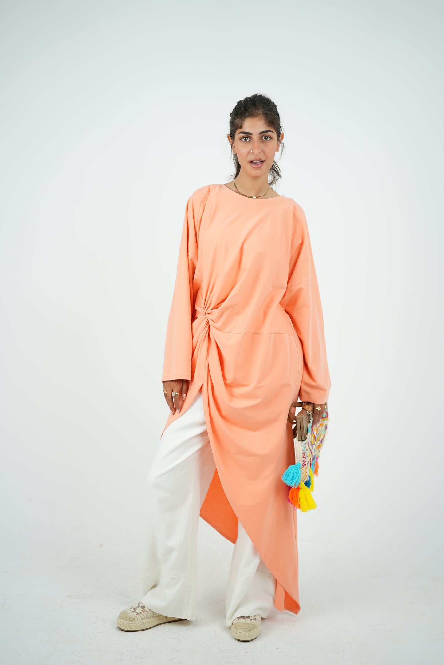 Shirt Dress - Peach