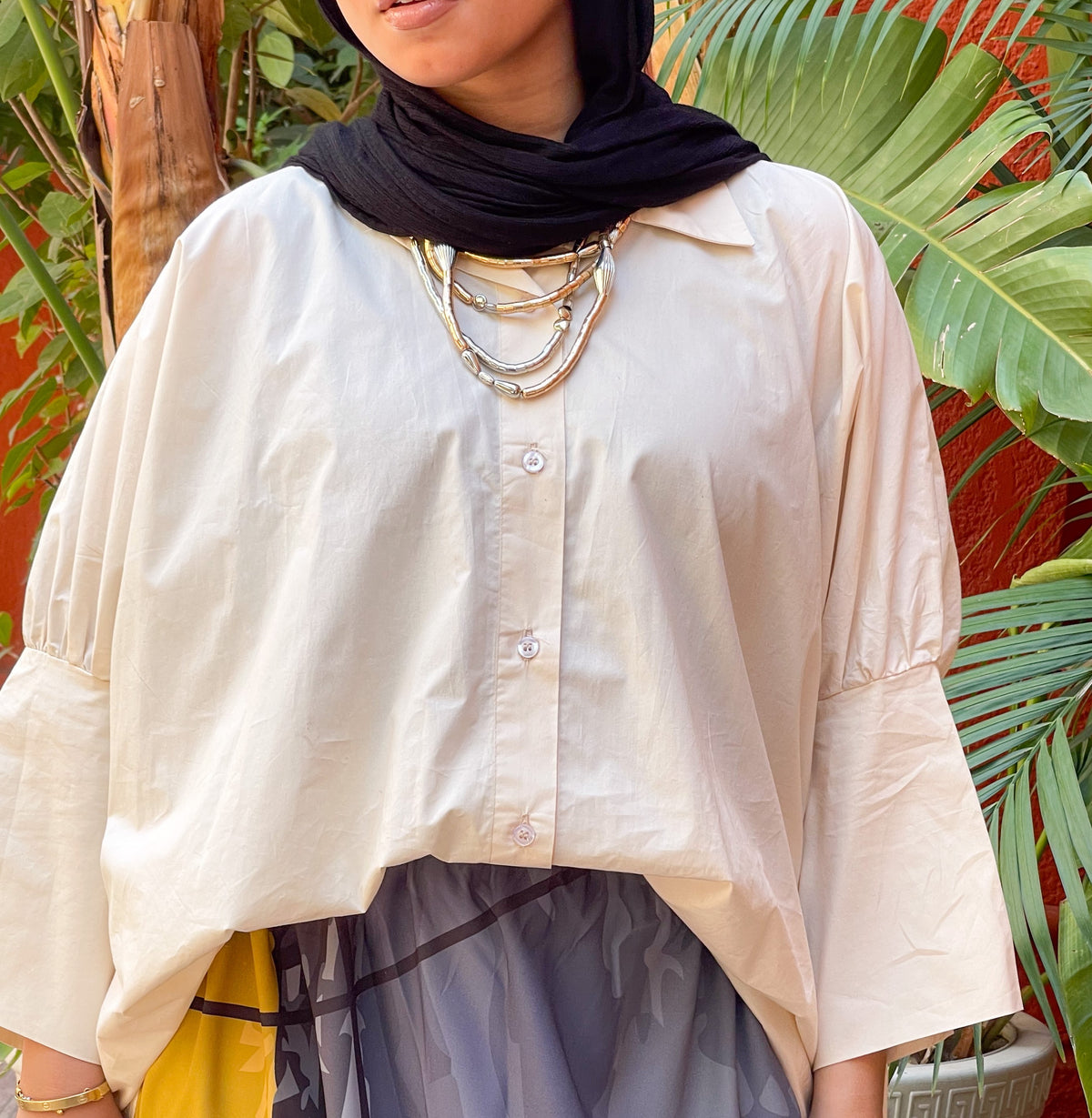 Oversized Button-Up Shirt