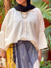 Abstract Colorblock Harem Pants