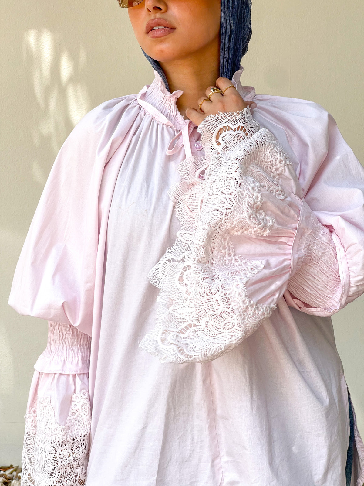 Elegant Lace Blouse pink