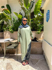 long line Light olive