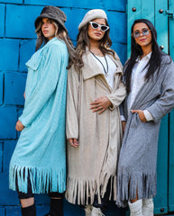 Fringes Wool Cardigan