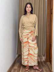 Wave Skirt - Orange