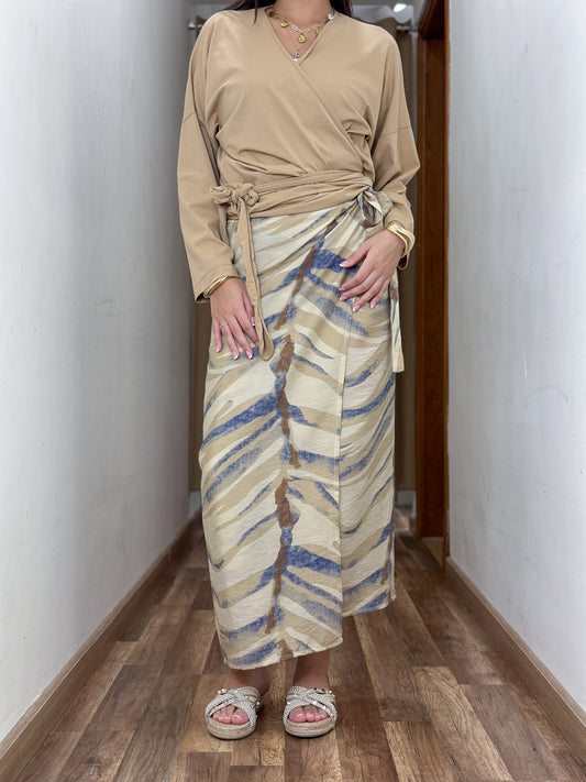 Wave Skirt - Blue