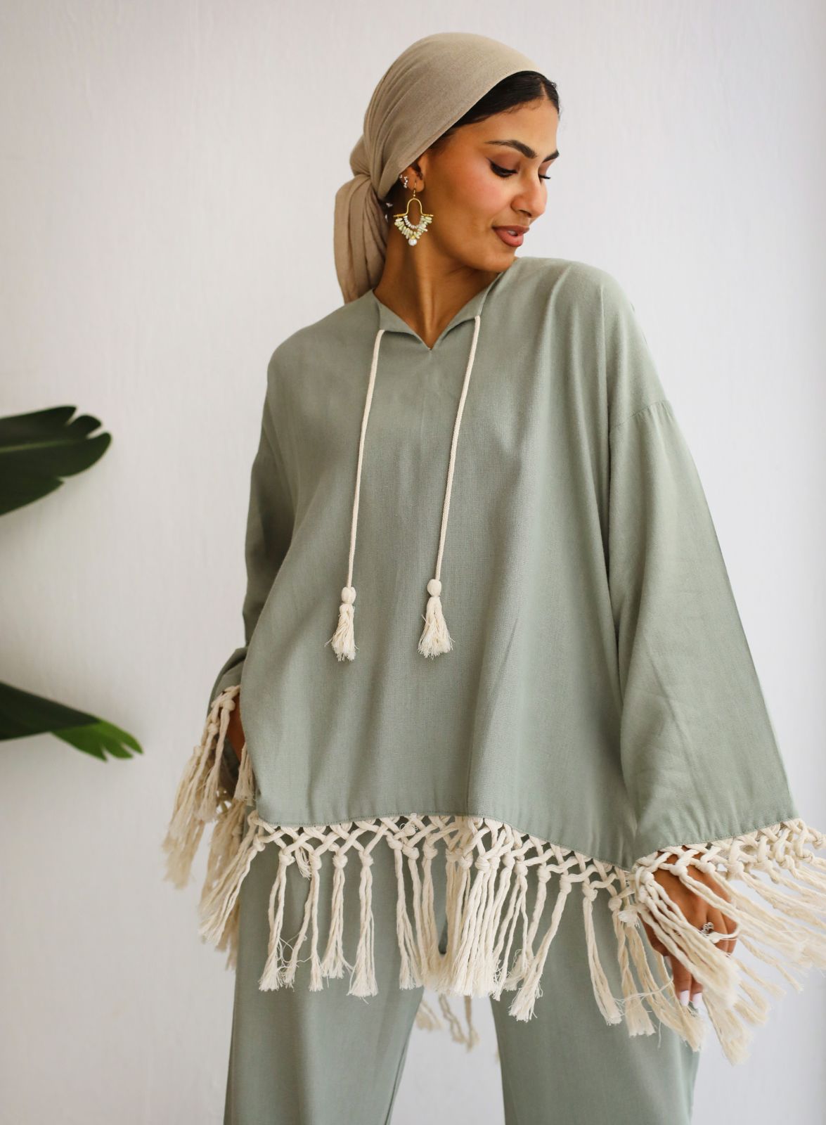 Mint linen set