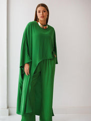 Green crepe set